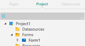 Picture showing the Project Explorer Pane.